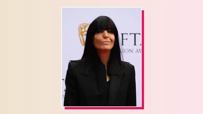 Claudia Winkleman smiling on the red carpet at the BAFTA TV Awards